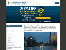 Tablet Screenshot of lightguardsystems.com